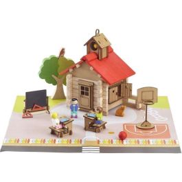 Jeujura JEU3225280806105 Juego de Construcción La Escuela del Pueblo - 125 piezas