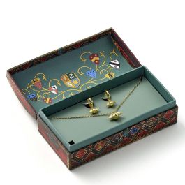 THE CARAT SHOP Set Collar y Pendientes Harry Potter Snitch Dorada Hipoalergénico - Joyería Huggy Oficial