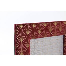 DKD Home Decor Marco de Fotos Glam 15x20cm Poliéster Madera Morado Rosa Dorado Surtido 23x28x2cm - Pack 4 Unidades