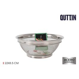 Quttin Escurridor Colador de Acero para Cocina, 22 cm diámetro x 8.5 cm alto (24 Unidades)