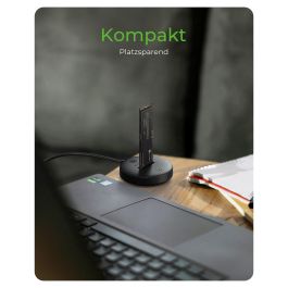 ICY BOX IB-1610MCD-C31 Docking Station para SSD M.2 NVMe y SATA USB 3.2 Gen 2 Type-C, Compatible con Windows, Mac, Linux