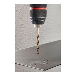 Wolfcraft Broca para Metal HSS Cobalto Rectificada ø6x93mm para Acero Inoxidable y Materiales Duros, Longitud Trabajo 57mm, Punta 130° Wolfcraft Broca para Metal HSS Cobalto Rectificada ø6x93mm para Acero Inoxidable y Materiales Duros, Longitud Trabajo 57mm, Punta 130°