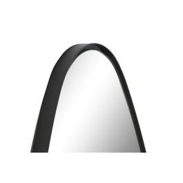 DKD Home Decor Espejo de Pared Loft Negro Hierro 160x55 cm con Superficie Reflectante 157x52 cm