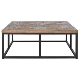 Mesa Centro Shabby DKD Home Decor Natural Negro 120 x 47.5 x 120 cm