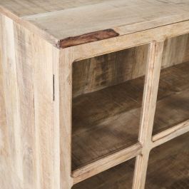 Vitrina Blanco Rozado Madera de Mango 120 X 35,50 X 122,50 C