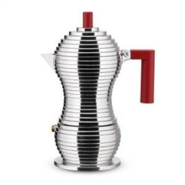 Alessi MDL02/3RFM Cafetera Pulcina 3 Tazas Apto para Inducción Roja Precio: 57.49999981. SKU: B16JABYA8K