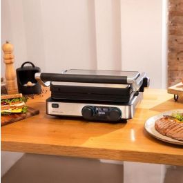 Cecotec 03099 Parrilla Eléctrica de Contacto Negro y Acero Inoxidable 2000 W