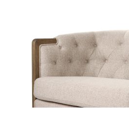 DKD Home Decor 2c24 Sofá Urban 3 Plazas Crudo Capitoné con 3 Cojines 207x84x76 cm de Poliéster y Madera de Fresno Colección Top Sofas DKD Home Decor 2c24 Sofá Urban 3 Plazas Crudo Capitoné con 3 Cojines 207x84x76 cm de Poliéster y Madera de Fresno Colección Top Sofas