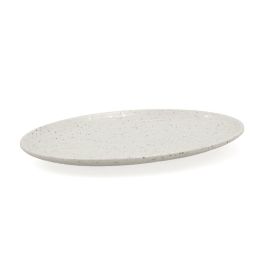 Bidasoa Plato Melamina Ikonic Gris 20,2x14,4x1,5 cm Pack 12 Unidades. Ligero, resistente, sin BPA, apto lavavajillas.