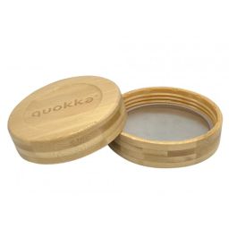 QUOKKA Recipiente de comida de cristal con funda de madera, 500 ml