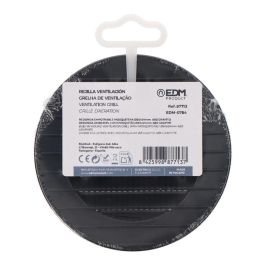 Edm Rejilla ventilación empotrable ø80mm ABS gris antracita con mosquitera