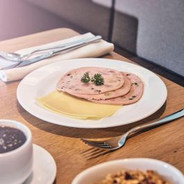 Arcoroc Set 6 Platos Llanos Intensity White Opal Vidrio Templado 24 cm