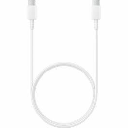 Cable USB 2.0 Tipo-C Samsung EP-DA705BWEGWW/ USB Tipo-C Macho - USB Tipo-C Macho/ 1m/ Blanco