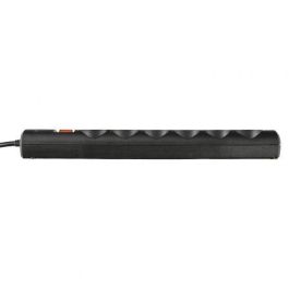 Trust 21059 Regleta de 6 Enchufes con Interruptor General, Protección contra Sobretensiones, Seguridad Infantil y Cable 1.8m Negra