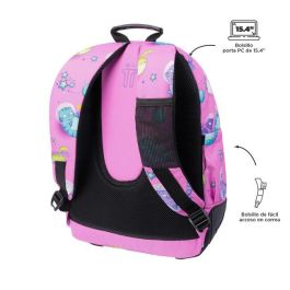 Totto Mochila Escolar Gatos Astronautas MA04ECO029-2310N-9I9 Rosa