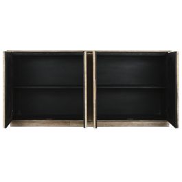 DKD Home Decor Buffet Madera Mármol Travertino Natural 180 x 40 x 85 cm