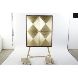 DKD Home Decor Aparador Marron Oscuro Dorado Mango Acacia 43 x 156.5 x 84 cm