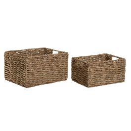 Cesta DKD Home Decor Natural 28 x 21 x 36 cm Set de 2 Precio: 31.58999998. SKU: B1HMWMVMNV