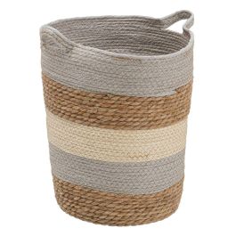 Juego de Cestos Natural Gris Fibra natural 48 x 48 x 42 cm (3 Piezas)