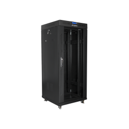 LANBERG Armario Rack Independiente de 19 pulgadas 27U 600x600mm Puerta de Vidrio LCD Negro 800 kg LANBERG Armario Rack Independiente de 19 pulgadas 27U 600x600mm Puerta de Vidrio LCD Negro 800 kg