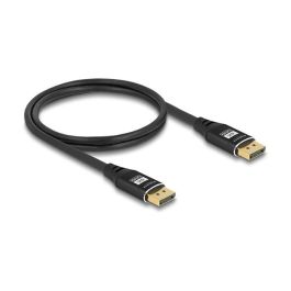 DeLOCK Cable DisplayPort 8K 60 Hz 5 m Negro Metal, DP 1.4, 32.4 Gbps, 7680x4320, 240 Hz, Macho a Macho, Blindado