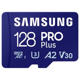Samsung PRO Plus 128GB microSDXC UHS-I U3 V30 A2 180MB/s Lectura 130MB/s Escritura MB-MD128SA/EU 4K UHD Precio: 31.69000043. SKU: B14AH2CBEX