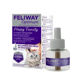 Feliway Optimum Recambio 48ml, Difusor para Gatos, Feromonas Felinas, Reduce Estrés, 70m² Precio: 33.4999995. SKU: S6101816