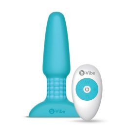 Plug anal con control remoto B-Vibe RIMMING PLUG 2 Azul Precio: 133.68999963. SKU: S13003168