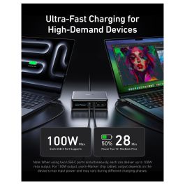 Anker Cargador de Escritorio Prime 200W GaN 4 x USB-C 2 x USB-A Negro A2683341