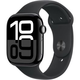 Apple Watch Series 10 GPS - 46 mm - Caja de aluminio en negro azabache - Correa deportiva negra - M/L Precio: 658.1189996612. SKU: B18ZQZQDQF