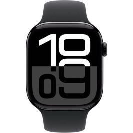 Apple Watch Series 10 GPS - 46 mm - Caja de aluminio en negro azabache - Correa deportiva negra - M/L