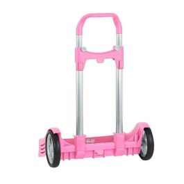 Safta Carro Portamochilas Evolution P.673C Trolley Escolar Rosa Claro