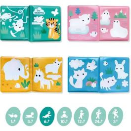 Ses Creative Libro de Baño Coloración al Agua para Niños a Partir de 3 Años, Divertido y Educativo