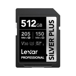 Lexar LSDSIPL512G-BNNNG Tarjeta SDXC Professional SILVER PLUS 512 GB UHS-I U3 V30 Velocidad Lectura 205 MB/s Escritura 150 MB/s Precio: 81.50000012. SKU: B1C4FZEHQJ