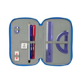 Safta Plumier Triple 37 Pcs Batman Preescolar 12,5x19,5x5,5 cm