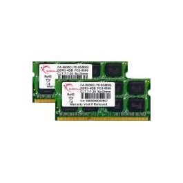 G.Skill FA-8500CL7D-8GBSQ Memoria RAM 8GB (2x4GB) DDR3 1066MHz CL7 SO-DIMM para Portátil Precio: 44.5000006. SKU: B185NZ6LTM
