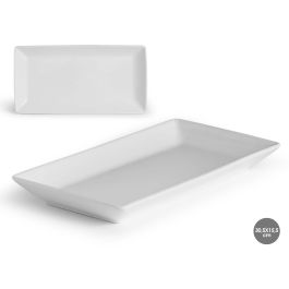 Bandeja Rectangular de Porcelana Vessia 30.5x15.5x3.3 cm Blanco (20 Unidades) Precio: 46.49999992. SKU: B1JV8K4WZW