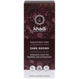 KHADI Tinte Herbal Color Castaño Oscuro 100g, Ayurvédico con Henna e Índigo, Sin Amoníaco, 100% Vegetal Precio: 13.89000019. SKU: B16C3QX6QC