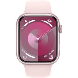 Apple Watch S9 Aluminium Cellular 45mm Rosé con Sportarmband hellrosa M/L