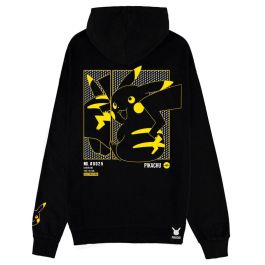 DIFUZED Sudadera con capucha Pokémon Pikachu Talla S
