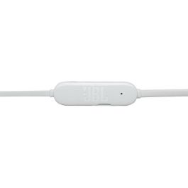JBL JBLT125BTWHT Auriculares In-Ear Inalámbricos con Micrófono Bluetooth 5.0, 16h Batería, Pure Bass, Carga Rápida, Blancos