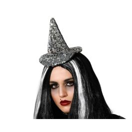 Diadema de Bruja Plata Brillante con Lentejuelas - Accesorio para Halloween y Fiestas de Fantasía Precio: 1.5900005. SKU: S1131763
