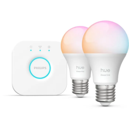 Philips Hue Kit de Inicio con Puente y 2 Bombillas A60 de Luz Blanca y de Color AABPO48475 Precio: 123.4926. SKU: B15X7HWY2R