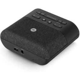 SPC Frodi QI 4587N - Radiodespertador LED con Radio FM, Base de Carga Inalámbrica Qi, Doble Alarma y Puerto USB