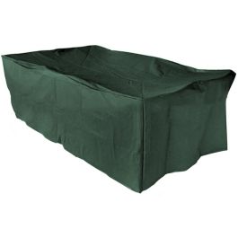 Altadex Funda protectora para mesa y sillas 205x325x90cm, poliéster 240g/m², impermeable y transpirable, verde