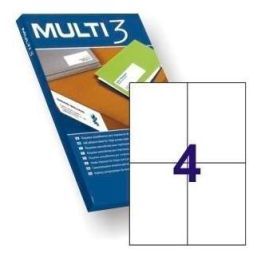 Multi-3 Etiquetas Adhesivas 105x148 mm Inkjet-Láser C-Rectos 4 X 100H Blanco Precio: 6.69000046. SKU: S8413487