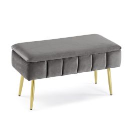Versa Pie de Cama Sogno Gris 37.5x42x79.5 cm Precio: 77.50000027. SKU: B1J3ZW2RS8