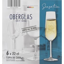 Inde Set 6 Copas de Champagne "Sen" 22 cl (4 x 5 x 22 cm)