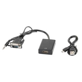 Lanberg Adaptador VGA Macho + Audio 3.5 mm Jack a HDMI, Resolución 1920x1080 Precio: 14.49999991. SKU: S5604072