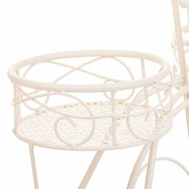 Soporte para Maceta Alexandra House Living Blanco Metal Hierro Bicicleta 28 x 28 x 28 cm